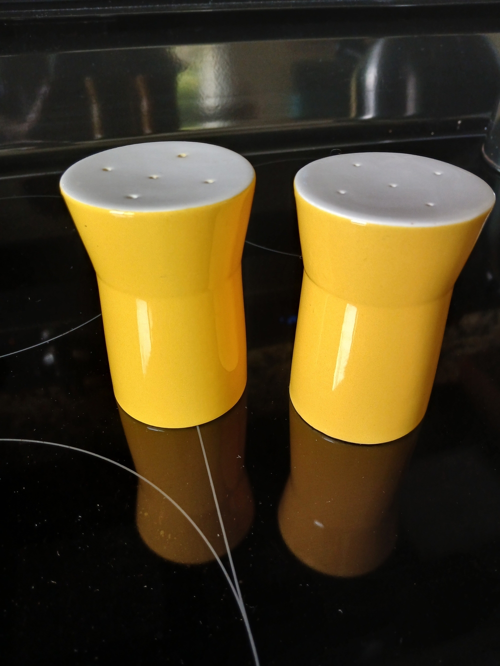 Mikasa Duplex Yellow Salt and Pepper Shakers